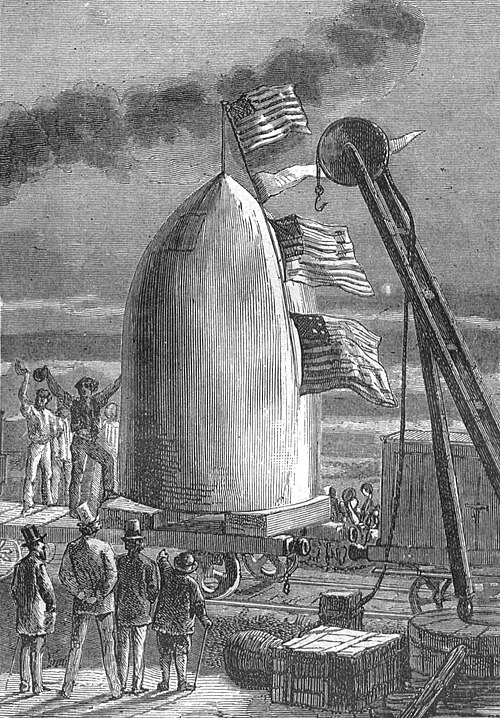 Illustration Von der Erde zum Mond