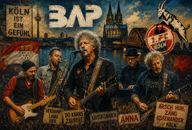BAP mit Frontmann Wolfgang Niedecken BAP mit Frontmann Wolfgang Niedecken bei einem Live-Konzert