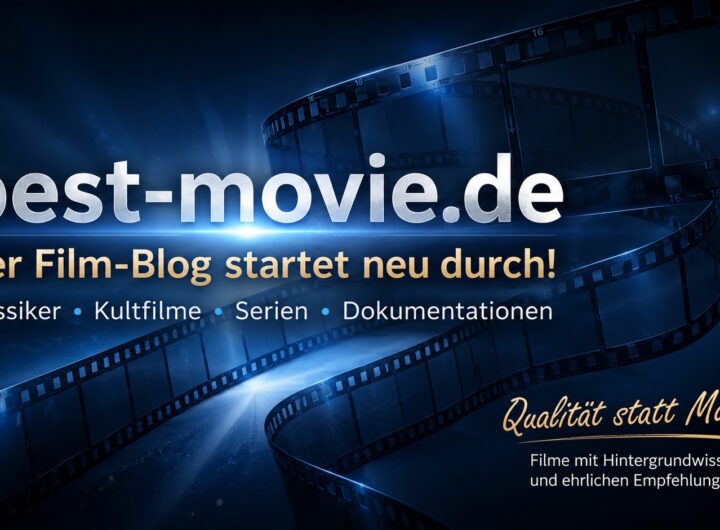 Titelbild von best-movie.de mit Filmrollen, Popcorn und Kinoelementen