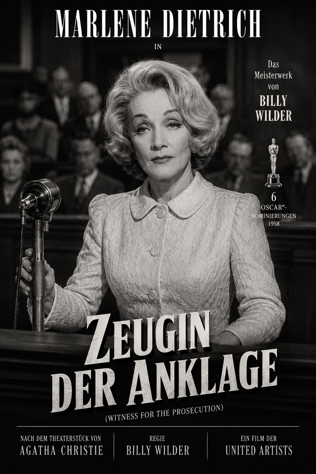 Marlene Dietrich in Die Zeugin der Anklage (1957) Marlene Dietrich in Die Zeugin der Anklage (1957)