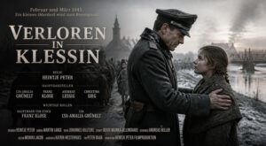 Filmszene aus Verloren in Klessin mit Hauptmann von Stock und Lya.