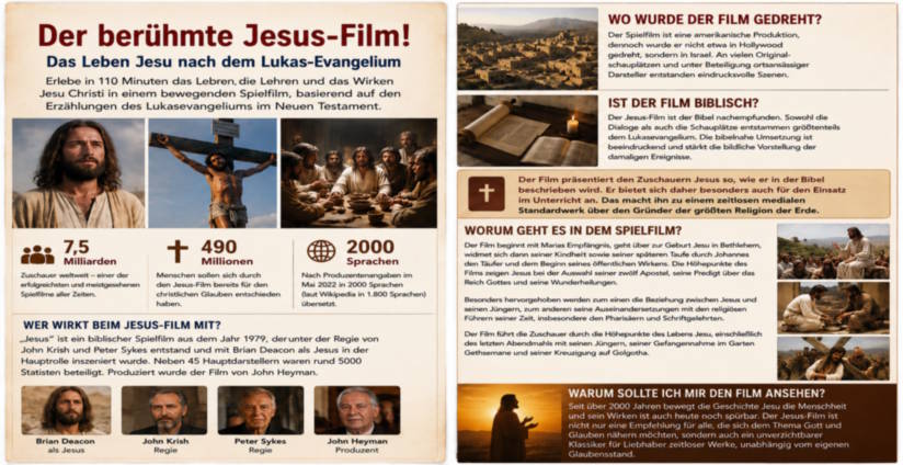 Symbolbild zum Jesus-Film von 1979