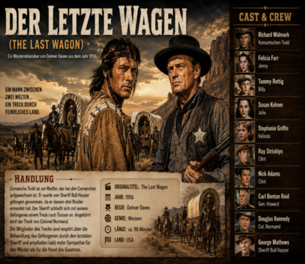 Der letzte Wagen (1956) – Richard Widmark als Comanche Todd