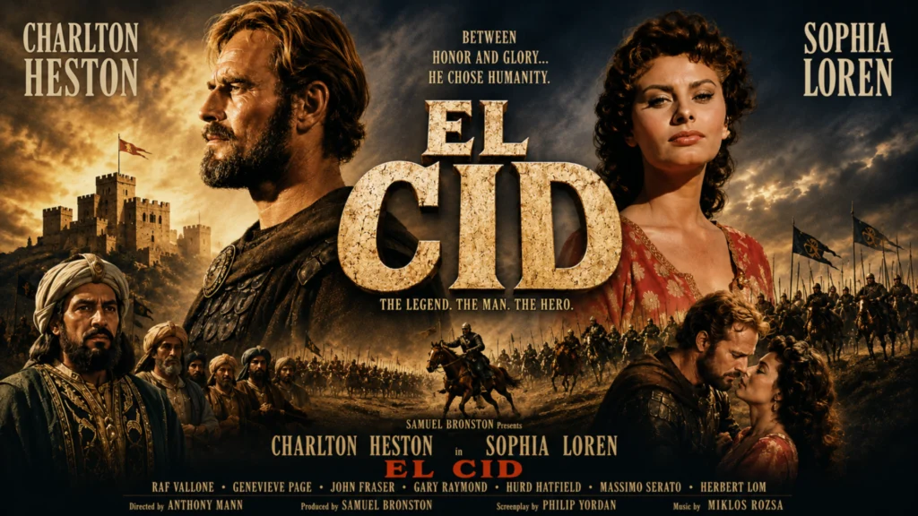 El Cid , ein Monumentalfilm mit Charlton Heston und Sophia Loren