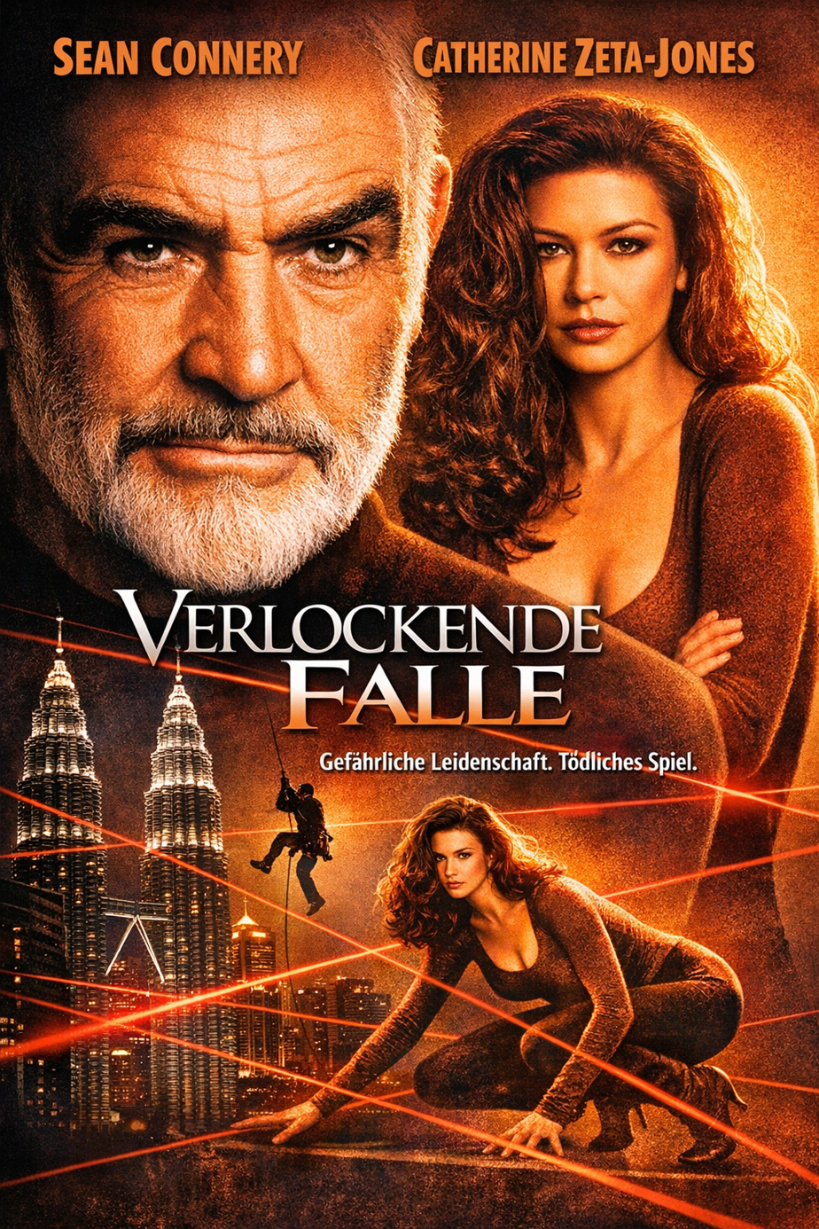 Symbolbild zum Heist-Thriller Verlockende Falle mit Sean Connery und Catherine Zeta-Jones