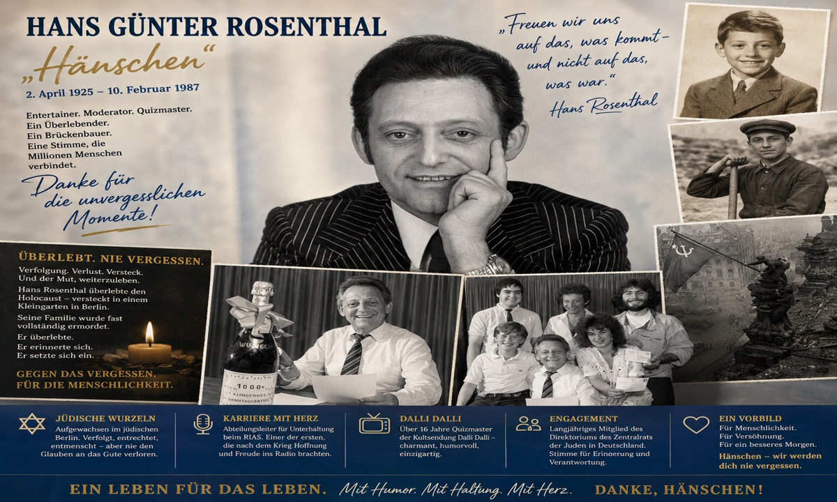 Ein inoffizielles Porträt von Hans Rosenthal