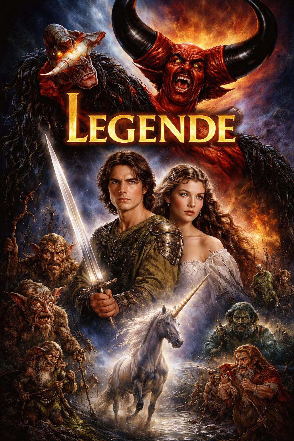 Fan-Bild zum Fantasyfilm Legende (1985) mit Tom Cruise