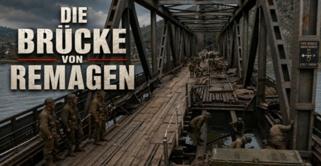Die Ludendorff-Brücke bei Remagen im Zweiten Weltkrieg