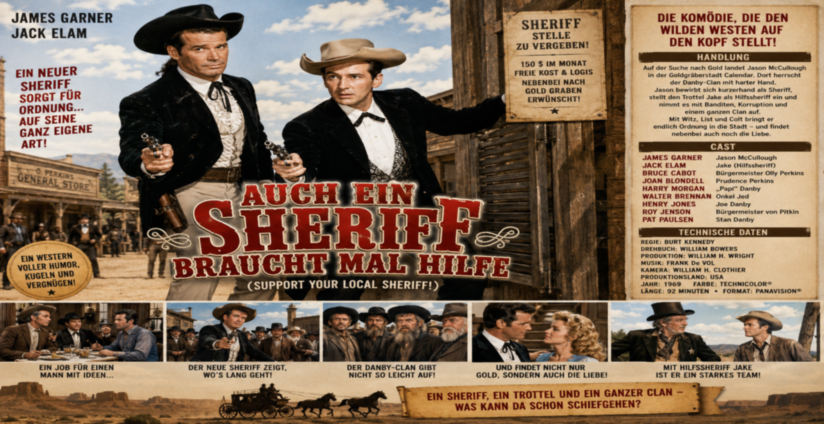 James Garner in Auch ein Sheriff braucht mal Hilfe