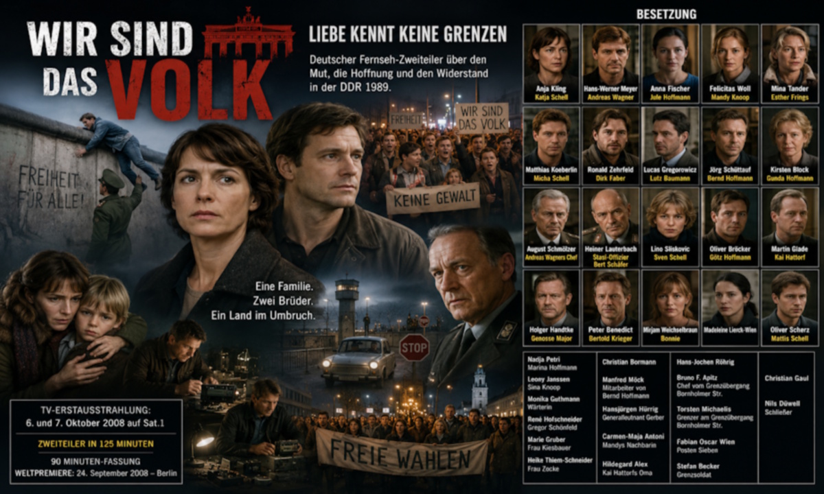 Wir sind das Volk – Liebe kennt keine Grenzen – Fan-Art zu den Montagsdemonstrationen 1989