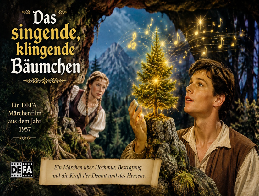 Das singende, klingende Bäumchen (1957) – Fan-Bild zum DEFA-Märchenfilm mit dem magischen Bäumchen und dem Berggeist