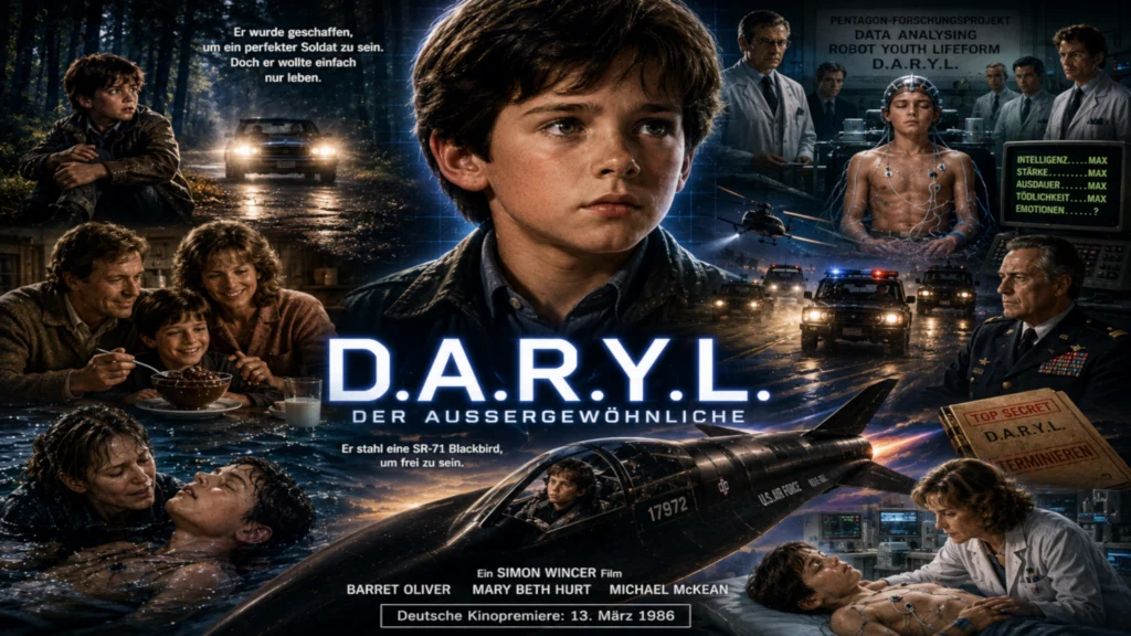 D.A.R.Y.L. Cyborg‑Kind, Pentagon‑Projekt und ein Herz, das nicht programmiert wurde
