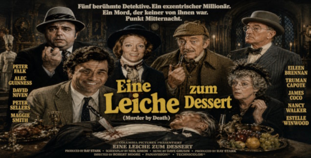 Eine Leiche zum Dessert (1976) – Krimikomödie