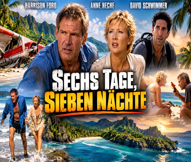 Harrison Ford und Anne Heche in Sechs Tage, sieben Nächte
