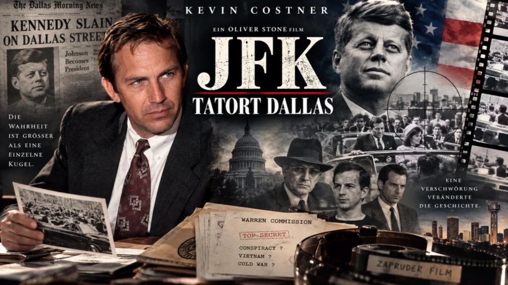 JFK – Tatort Dallas (1991): Oliver Stones Politthriller über das Kennedy-Attentat