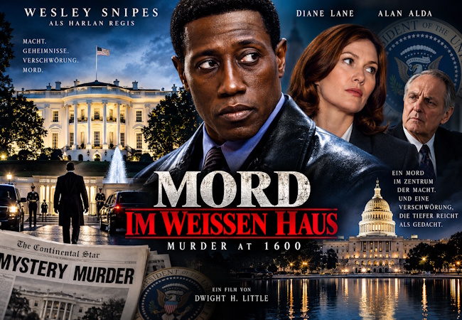 Mord im Weißen Haus (1997) mit Wesley Snipes vor dem Weißen Haus