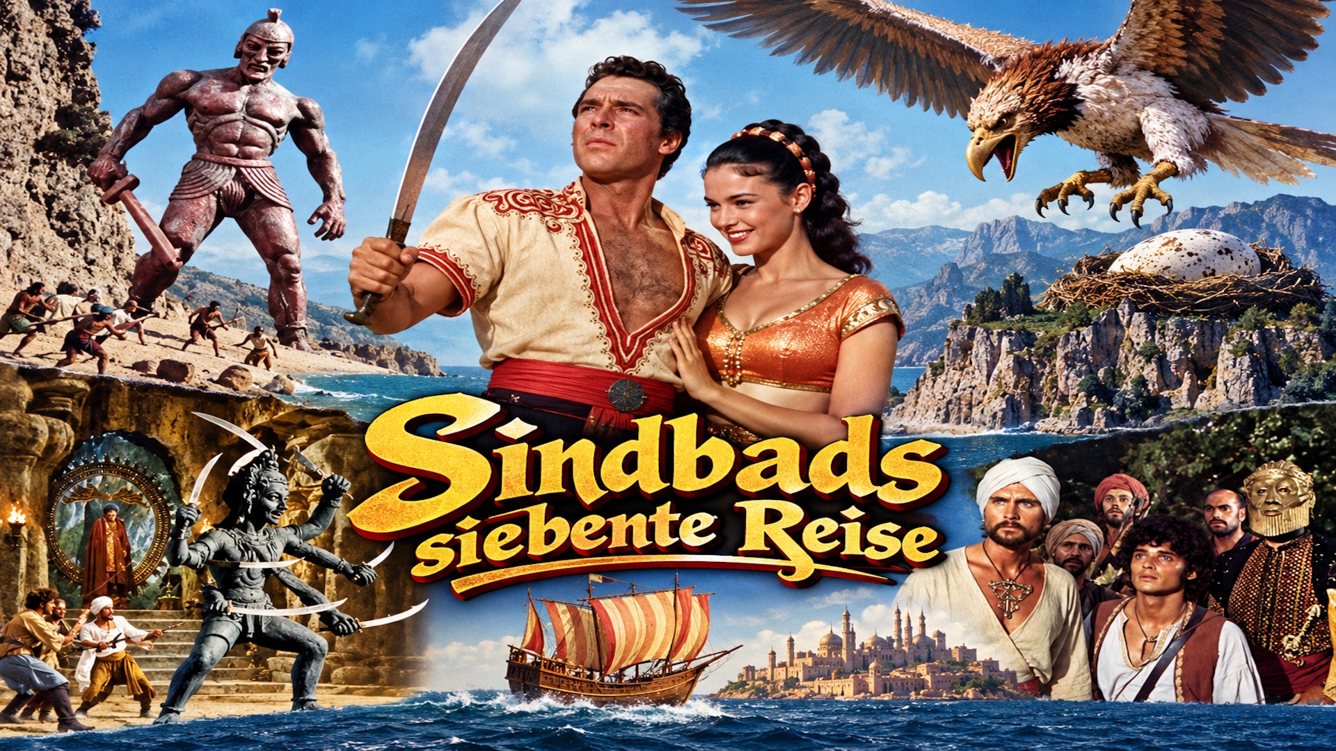 Sindbads siebente Reise (1958): Fantasy-Klassiker mit Ray Harryhausens legendären Spezialeffekten